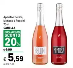 Iper La Grande Aperitivi Bellini, Mimosa o Rossini CANELLA offerta