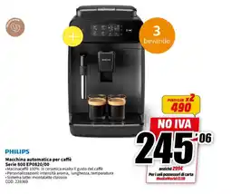 MediaWorld PHILIPS Macchina automatica per caffè Serie 800 EP0820/00 offerta