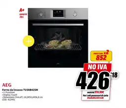 MediaWorld AEG Forno da incasso TU5AB42SM offerta