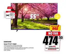 MediaWorld SAMSUNG Smart TV 55" 55Q6F offerta