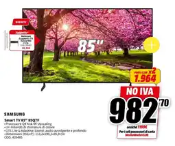 MediaWorld SAMSUNG Smart TV 85" 85Q7F offerta