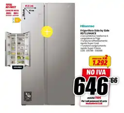MediaWorld Hisense Frigorifero Side by Side RS711N4ACE offerta