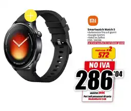 MediaWorld Xiaomi Smartwatch Watch 5 offerta