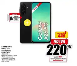 MediaWorld SAMSUNG Smartphone Galaxy A26 offerta