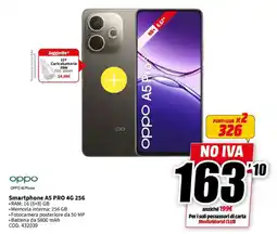 MediaWorld oppo Smartphone A5 PRO 4G 256 offerta