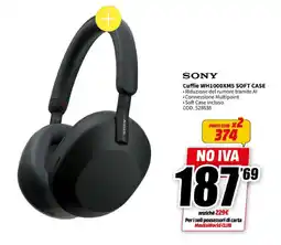 MediaWorld SONY Cuffie WH1000XM5 SOFT CASE offerta