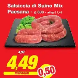 Prix Quality Salsiccia di Suino Mix Paesana offerta