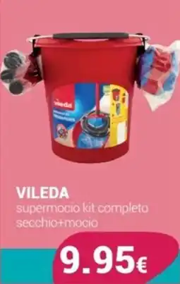 Tigotà VILEDA supermocio kit completo secchio+mocio offerta