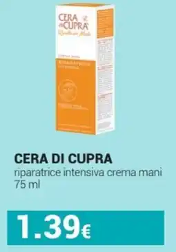 Tigotà CERA DI CUPRA riparatrice intensiva crema mani offerta
