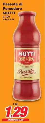 Prix Quality Passata di Pomodoro MUTTI offerta