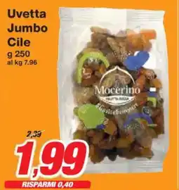 Prix Quality Uvetta Jumbo Cile offerta