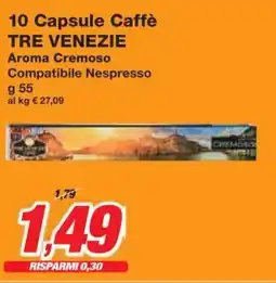 Prix Quality 10 Capsule Caffè TRE VENEZIE offerta