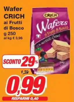 Prix Quality Wafer CRICH ai Frutti di Bosco offerta