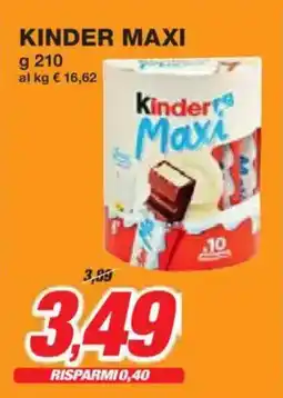 Prix Quality Kinder maxi offerta