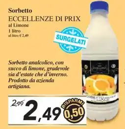 Prix Quality Sorbetto ECCELLENZE DI PRIX al Limone offerta