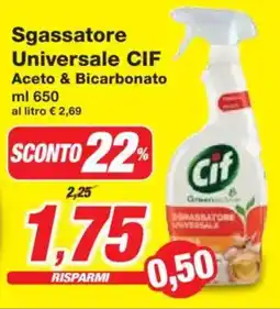 Prix Quality Sgassatore Universale CIF Aceto & Bicarbonato offerta