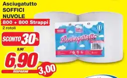 Prix Quality Asciugatutto SOFFICI NUVOLE offerta