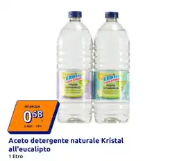 Action Aceto detergente naturale Kristal all'eucalipto offerta