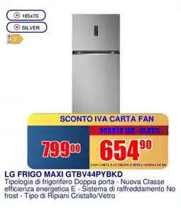 Trony LG FRIGO MAXI GTBV44PYBKD offerta