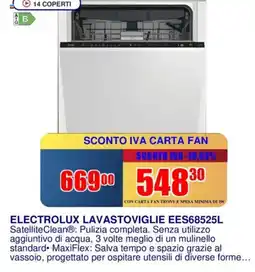 Trony ELECTROLUX LAVASTOVIGLIE EES68525L offerta