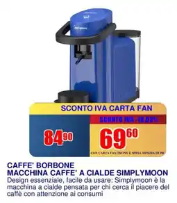 Trony Caffe' borbone macchina caffe' a cialde simplymoon offerta