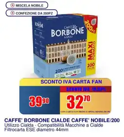 Trony CAFFE' BORBONE CIALDE CAFFE' NOBILE/200 offerta