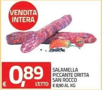 Salamella Piccante Dritta San Rocco