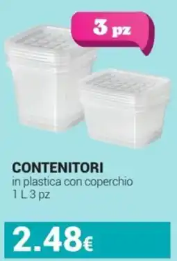 Tigotà CONTENITORI in plastica con coperchio offerta