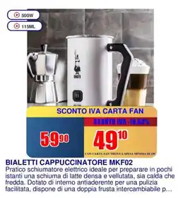Trony BIALETTI CAPPUCCINATORE MKF02 offerta