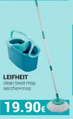 Tigotà LEIFHEIT clean twist mop secchio+mop offerta