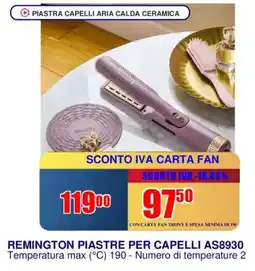 Trony REMINGTON PIASTRE PER CAPELLI AS8930 offerta