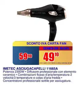 Trony IMETEC ASCIUGACAPELLI 11665A offerta