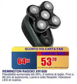 Trony REMINGTON RASOIO XR1600 offerta