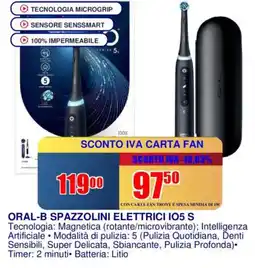 Trony ORAL-B SPAZZOLINI ELETTRICI IO5 S offerta