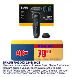 Trony BRAUN RASOIO 52-N1200S offerta