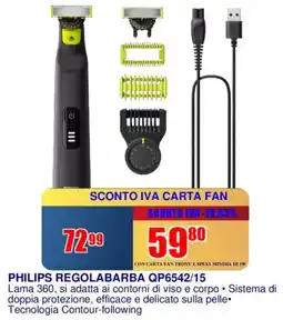 Trony PHILIPS REGOLABARBA QP6542/15 offerta