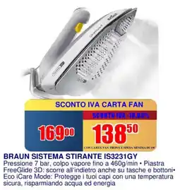 Trony BRAUN SISTEMA STIRANTE IS3231GY offerta