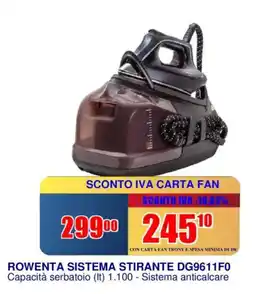 Trony ROWENTA SISTEMA STIRANTE DG9611F0 offerta