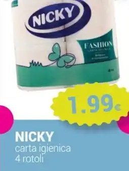 Tigotà NICKY carta igienica offerta