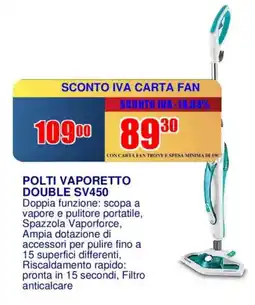 Trony POLTI VAPORETTO DOUBLE SV450 offerta
