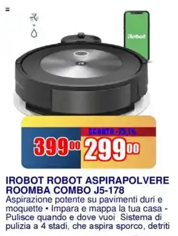 Trony IROBOT ROBOT ASPIRAPOLVERE ROOMBA COMBO J5-178 offerta