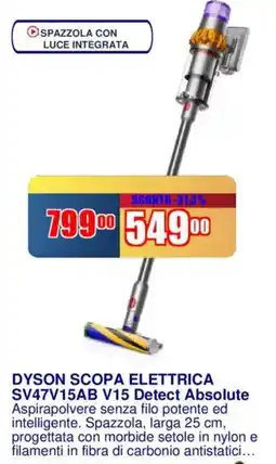 Trony DYSON SCOPA ELETTRICA SV47V15AB V15 Detect Absolute offerta