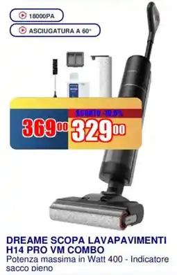 Trony DREAME SCOPA LAVAPAVIMENTI H14 PRO VM COMBO offerta
