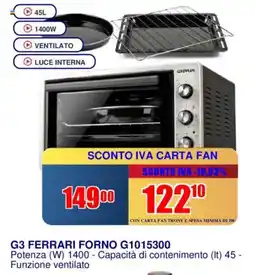 Trony G3 FERRARI FORNO G1015300 offerta