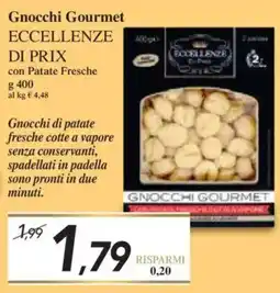 Prix Quality Gnocchi Gourmet ECCELLENZE DI PRIX offerta