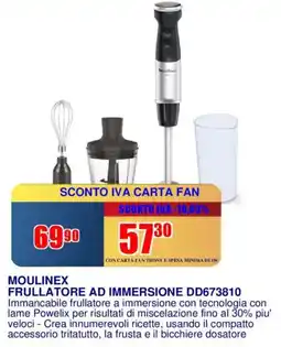 Trony MOULINEX FRULLATORE AD IMMERSIONE DD673810 offerta