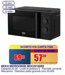 Trony BEKO MICROONDE MOC20100B2 offerta
