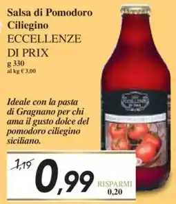 Prix Quality Salsa di Pomodoro Ciliegino ECCELLENZE DI PRIX offerta