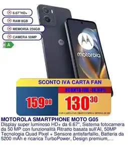 Trony MOTOROLA SMARTPHONE MOTO G05 offerta