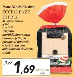 Prix Quality Pane Morbidissimo ECCELLENZE DI PRIX offerta